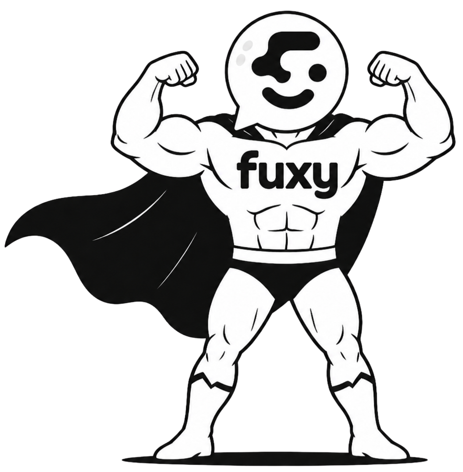 Fuxy, la mascota superhéroe de la app